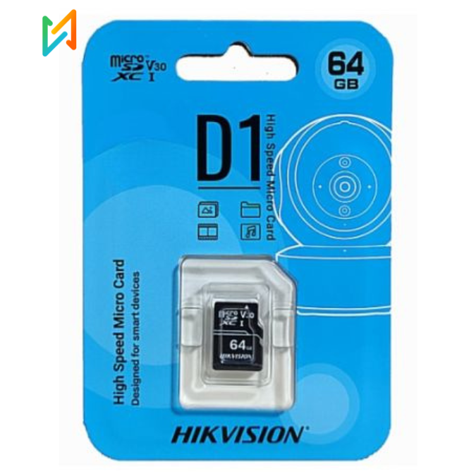 Thẻ nhớ MicroSD 64GB Hikvision màu xanh
